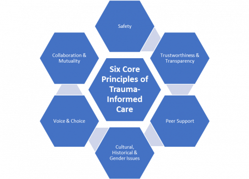 CDC Principles of Trauma Informed Care Infographic